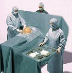 Hartmann Foliodrape® Caesarean Section Set III, 257318. Комплект стерильного операционного белья при кесаревом сечении, 4 шт.