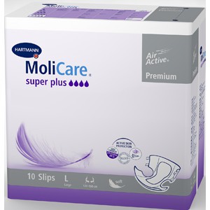 Molicare® Premium Soft Super Plus, 169346. Воздухопроницаемые подгузники, размер L, 10 шт.