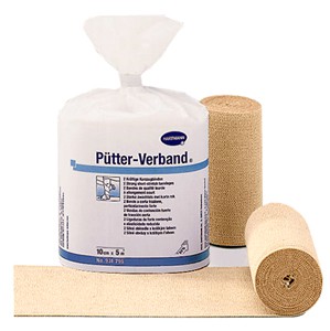 Hartmann Putter-Verband®, 931795. Среднерастяжимые эластичные бинты, 10 см х 5 м, 2 шт.