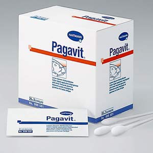 Hartmann Pagavit®, 999581. Палочки с ватной головкой, пропитанные глицерином. 25 х 3 шт.