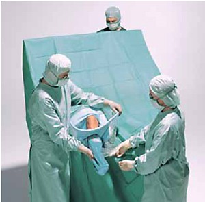 Hartmann Foliodrape® Arthroscopy Set I, 257170. Комплект стерильного операционного белья при артроскопии коленного сустава, 4 шт.