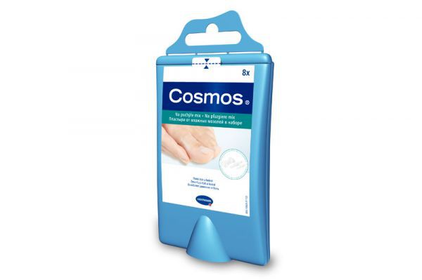 Hartmann Cosmos® Hydro-Active twin tec, 5360534. Набор пластырей для лечения влажных мозолей, 3 разм. , 8 шт.