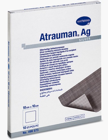 Hartmann Atrauman® AG, 499570. Мазевая повязка с серебром, 5 x 5 см, 3 шт.