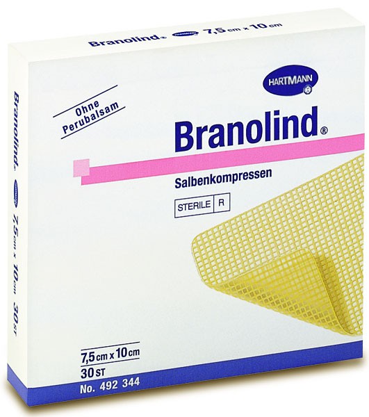 Hartmann Branolind®, 492344. Мазевая повязка, 7,5 x 10 см, 30 шт.