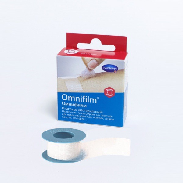 Hartmann Omnifilm®, 900414. Пластырь фиксирующий, 5 см х 5 м, с еврохолдером
