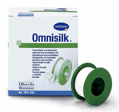 Hartmann Omnisilk®, 900575. Пластырь из искусственного шёлка, 1.25 см х 9.2 м, 5 шт.