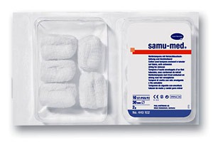 Hartmann Samu-med® steril, 444102. Тампоны гинекологические, стерильные. 30 мм, 2 гр., 10 шт.