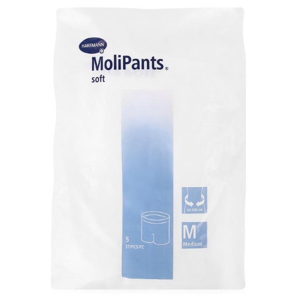 Hartmann MoliPants® soft, 947796. Удлиненные штанишки для фиксации прокладок, размер M, 5 шт.