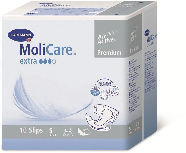 Molicare® Premium Soft Extra, 169498. Воздухопроницаемые подгузники, размер S, 10 шт.