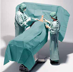 Hartmann Foliodrape® Universal Slit Sheet Set I, 257135. Комплект стерильного операционного белья, 5 шт.