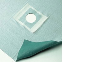 Hartmann Foliodrape® Fenestrated Drapes self-adhesive, 254221. Самоклеющаяся простыня с отверстием, трехслойная. 120 х 150 см, 12 шт.