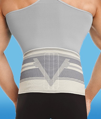 Корсет ортопедический пояснично-крестцовый с массажной подушкой, мужской  LumboStat SILVER LINE DBS-4000(M)