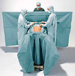 Hartmann Foliodrape® Laparoscopy Set II, 257164. Комплект стерильного операционного белья с мешком для эндоскопов, 4 шт.