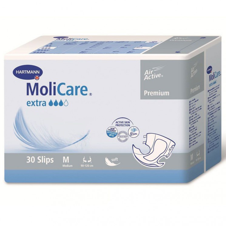 Molicare® Premium Soft Extra, 169648. Воздухопроницаемые подгузники, размер M, 30 шт.