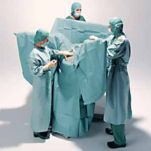 Hartmann Foliodrape® Gynaecology Set I, 257120. Комплект стерильного операционного белья для гинекологии, 6 шт.