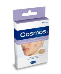 Hartmann Cosmos® Sensitive, 535383. Пластыри для особо чувствительной кожи круглые, диам 22 мм, 20 шт.