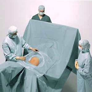 Hartmann Foliodrape® Caesarean Section Set II, 257156. Комплект стерильного операционного белья при кесаревом сечении, 4 шт.