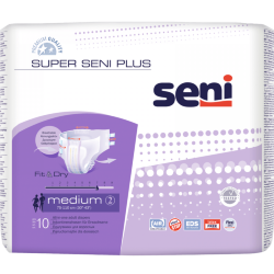 SUPER SENI PLUS Подгузники для взрослых Medium, 10 шт., SE-094-ME10-2RU