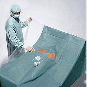 Hartmann Foliodrape® Angiography Set I, 257180. Комплект стерильного операционного белья для ангиографии, 9 шт.
