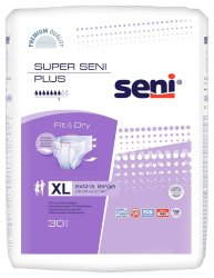 SUPER SENI PLUS Подгузники для взрослых Extra Large, 30 шт., SE-094-XL30-2RU