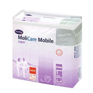 Molicare® Mobile Super, 915871. Впитывающие трусы при недержании, размер S, 14 шт.