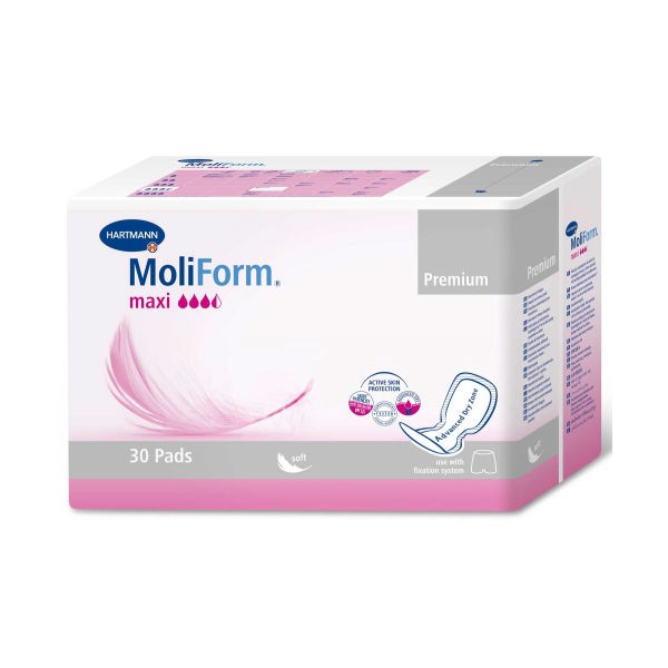 Hartmann MoliForm® Premium maxi, 168719. Анатомические урологические прокладки, 30 шт.