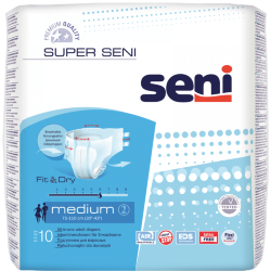 SUPER SENI Подгузники для взрослых Medium, 10 шт., SE-094-ME10-JA1
