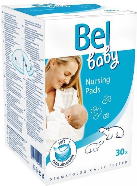 Hartmann Bel® Baby Nursing pads, 491191. Вкладыши в бюстгальтер для кормящей мамы, 30 шт.