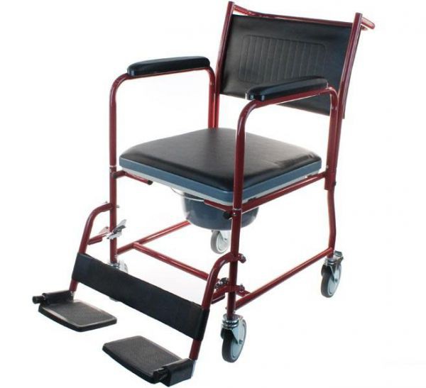 Кресло-каталка с туалетным устройством (LY-800-154)