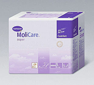 Molicare® Comfort Super, 165344. Воздухопроницаемые подгузники, размер M, 2 шт.