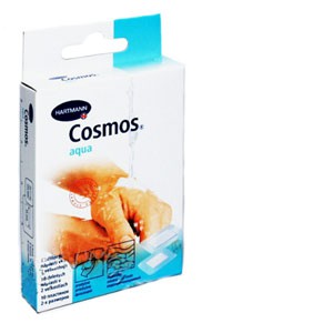 Hartmann Cosmos® Aqua, 535523. Прозрачный водостойкий пластырь, 2 размера, 10 шт.