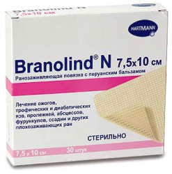 Hartmann Branolind® N, 492346. Мазевая повязка с перуанским бальзамом, 10 x 20 см, 30 шт.