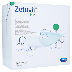 Hartmann Zetuvit® Plus, 413715. Сорбционная повязка, стерильная. 20 х 40 см, 10 шт.