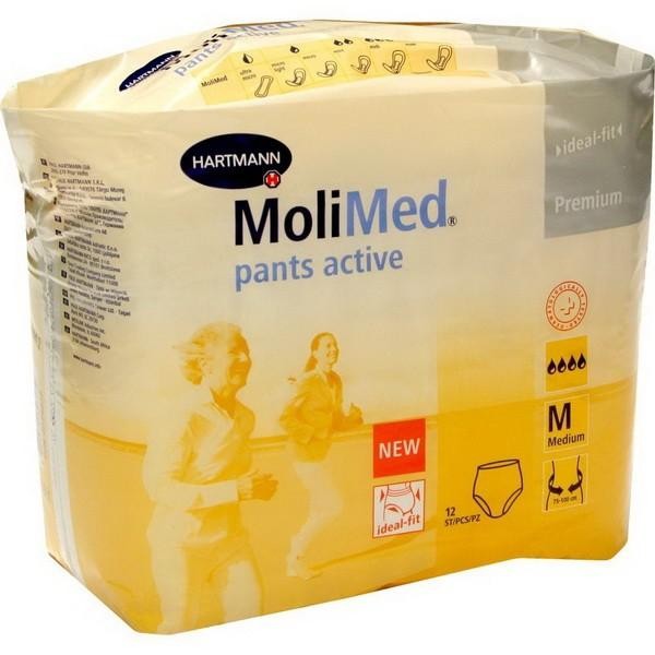 MoliMed® Premium Pants Active, 168661. Впитывающие трусики для женщин, размер M, 12 шт.