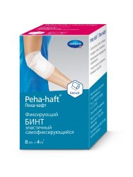 Hartmann Peha-haft® latexfree, 932485. Самофиксирующийся бинт без латекса белый, 8 см х 4 м, 1 шт.