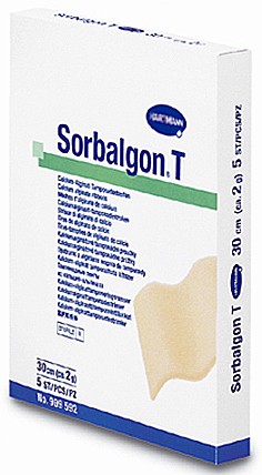 Hartmann Sorbalgon® T, 999592. Тампонадные ленты из волокон кальция-альгината, 2г/30 см, 5 шт.