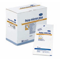 Hartmann Peha micron® plus pf. Хирургические ультратонкие латексные перчатки без пудры, 50 пар.