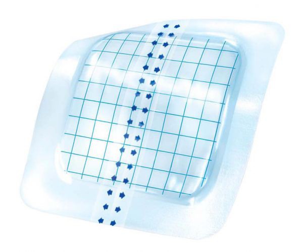 HydroTac transparent comfort, 12,5x12,5 см, 10 шт. самокл. 685921. Гидрогелевая повязка с клеящимся рантом для фиксации