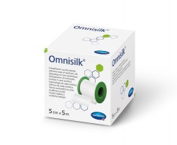 Hartmann Omnisilk®, 900432. Пластырь фиксирующий, 5 см х 5 м, без еврохолдера