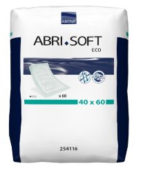 Abena Abri-Soft, 254116. Впитывающие пеленки 40x60 (Eco), 60 шт.