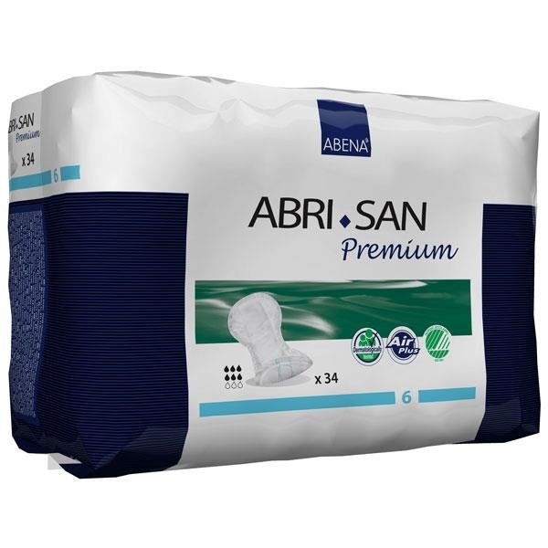 Abena Abri-San Premium, 9378. Прокладка-вкладыш урологическая (6), 34 шт.