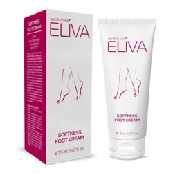 Eliva, крем для смягчения огрубевшей кожи стоп Softness Foot Cream, 75 мл
