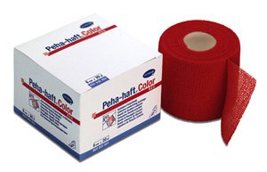 Hartmann Peha-haft® Color, 932454. Самофиксирующийся бинт, красный. 8 см х 20 м, 1 шт.
