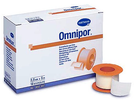 Hartmann Omnipor®, 900580. Пластырь из белого нетканого материала, 1.25 см х 9.2 м, 5 шт.