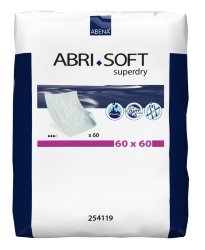 Abena Abri-Soft, 254119. Впитывающие пеленки 60x60 (Superdry), 60 шт.