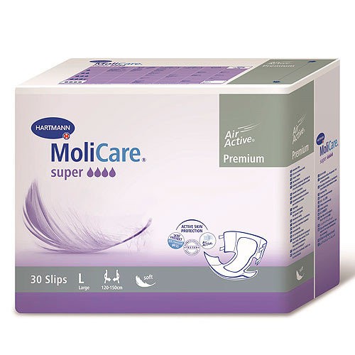 Molicare® Premium Soft Super, 169850. Воздухопроницаемые подгузники, размер L, 30 шт.