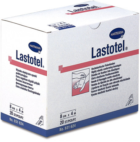 Hartmann Lastotel®, 931625. Среднерастяжимый фиксирующий бинт, 10 см х 4 м, 1 шт.