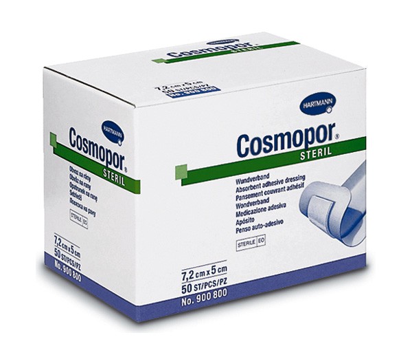 Hartmann Cosmopor® steril, 900810. Самоклеящаяся послеоперационная повязка, 20 х 8 см, 25 шт.