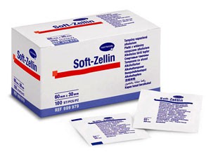 s_zellin_0.jpg Hartmann Soft-Zellin®, 999979. Спиртовые тампоны. 60 х 30 мм, 100 шт.