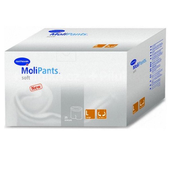 Hartmann MoliPants® soft, 947792. Удлиненные штанишки для фиксации прокладок, размер L, 25 шт.
